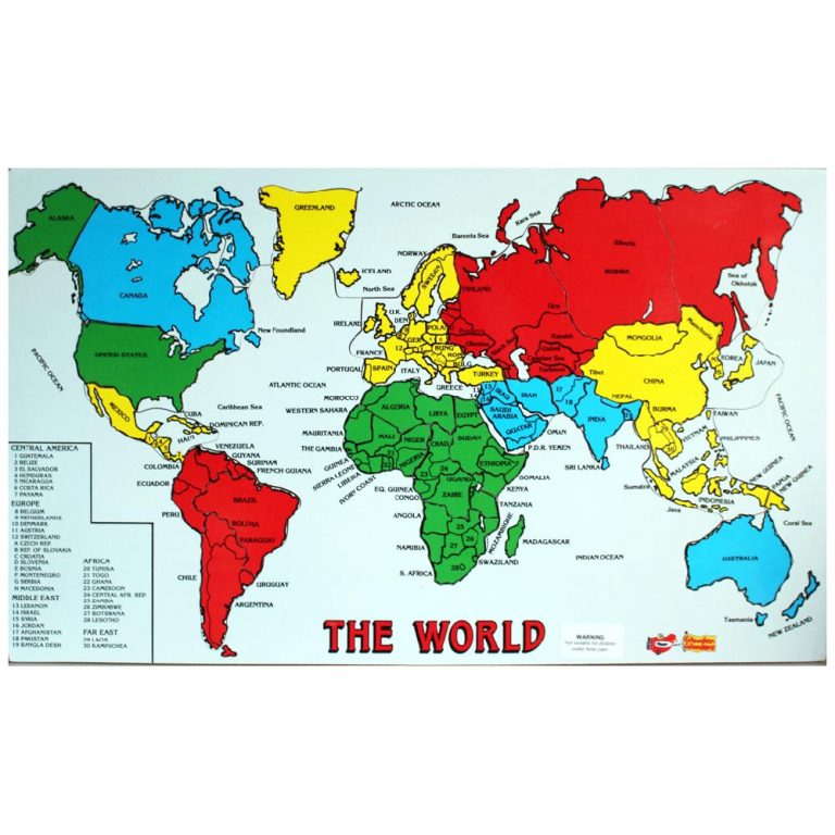 map of the world wooden jigsaw totally irish gifts made in ireland