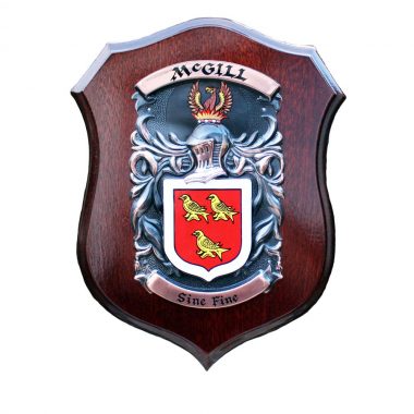 McGill Family Crest Plaque Gift from Ireland