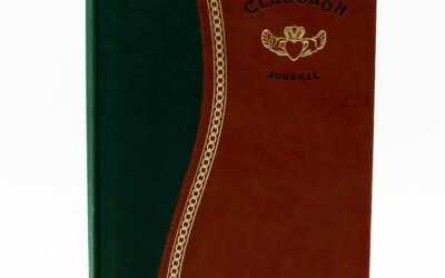 Claddagh Journal, monaco leather cover, lined pages, A5 size, made in Ireland