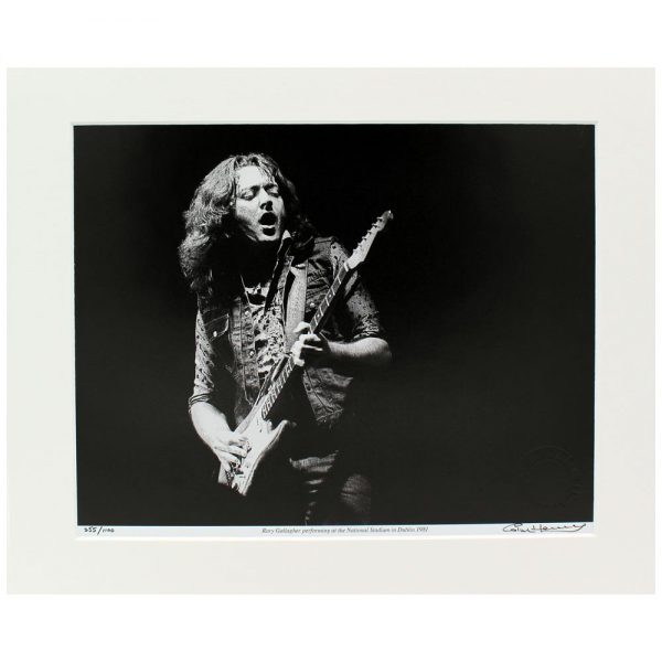 Rory Gallagher National Stadium, photographic print, taken and signed by former Hot Press Photographer Colm Henry