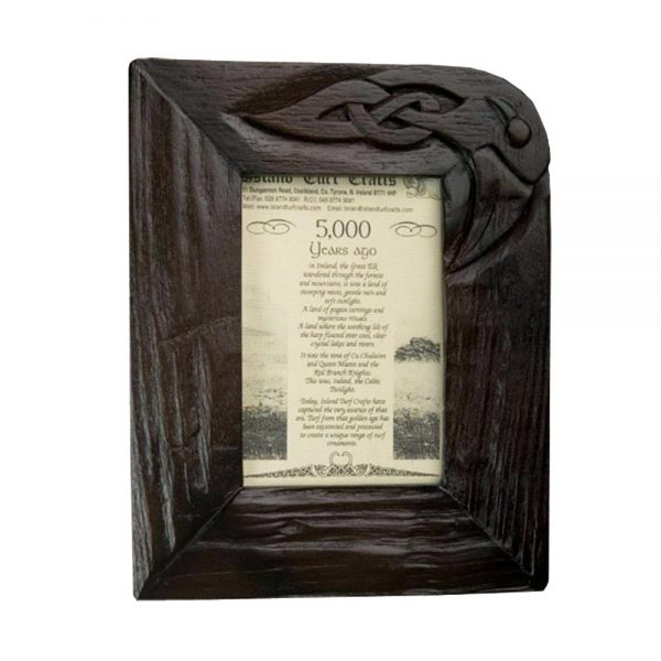 Bog oak photo frame made in Ireland