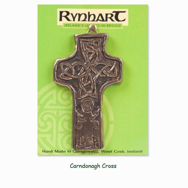 Carndonagh Cross Wall Ornament, in bronze, made in Ireland by Rynhart