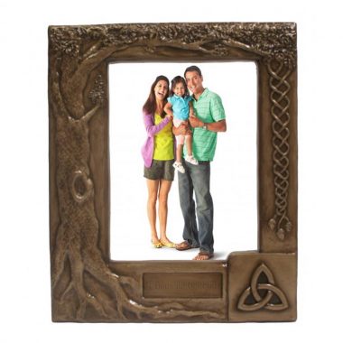 Bronze Celtic Photo Frame, available portrait or landscape, made in Ireland