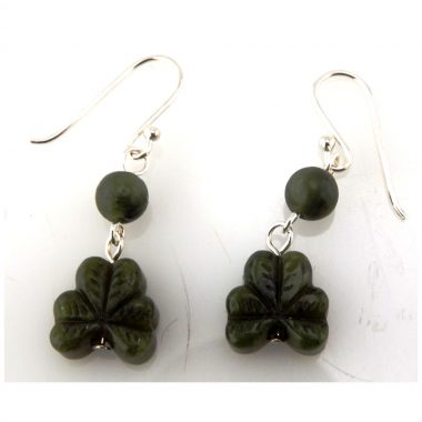 shamrock earrings made in Ireland