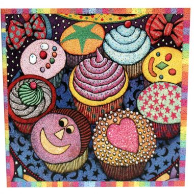 cup cake greeting card with recipe