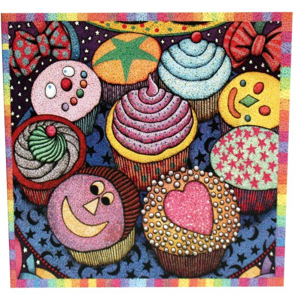 cup cake greeting card with recipe