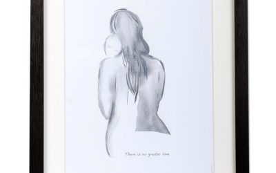 No Greater Love, mother and baby print, made in Ireland by Fab Cow Designs