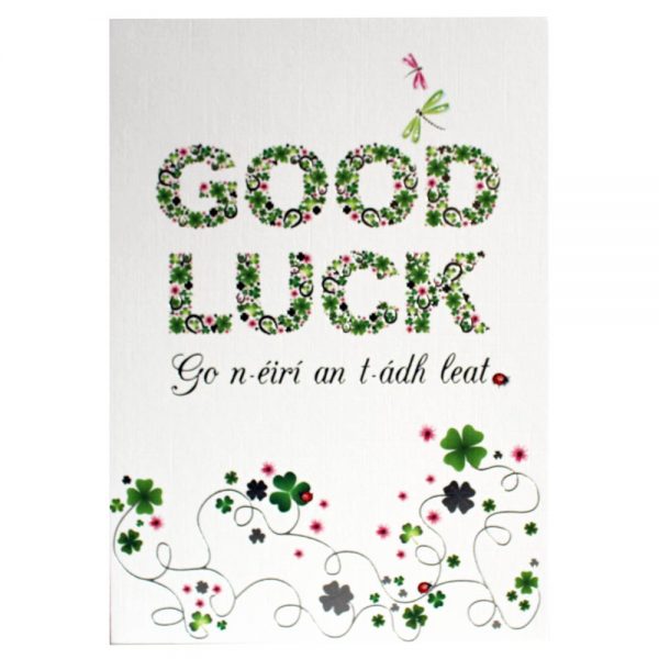 Good Luck Card ☘ Totally Irish Gifts made in Ireland