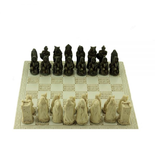 Made in Ireland chess board entitled Celtic Legends