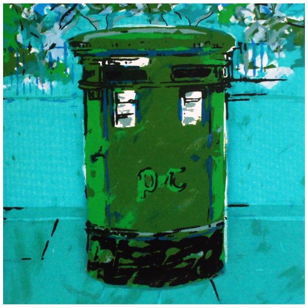 post box Ireland greeting card