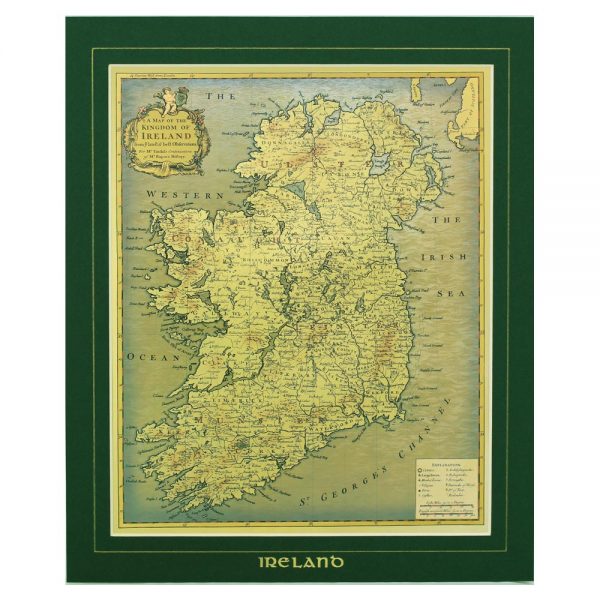 Olde Map of the Kingdom of Ireland, when all the provinces were in one kingdom