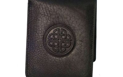 'Conan' quality black leather wallet handcrafted in Ireland