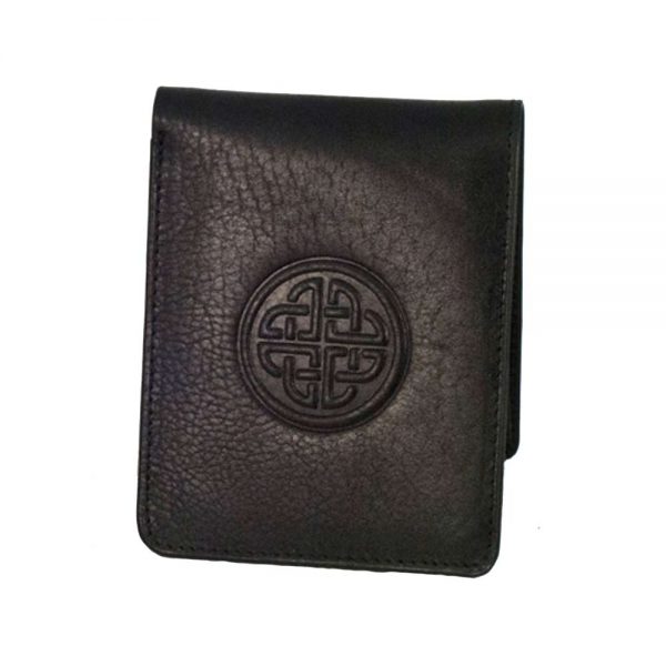 'Conan' quality black leather wallet handcrafted in Ireland