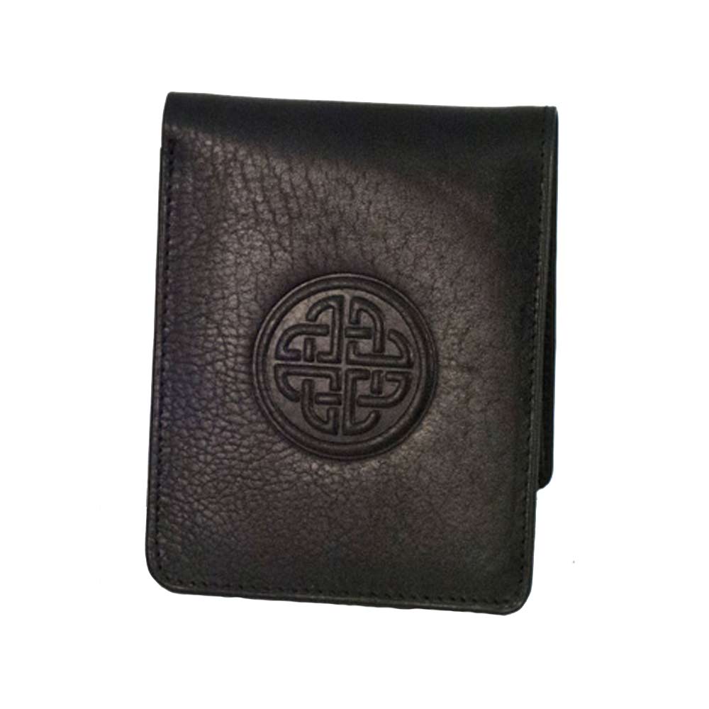 Conan Black Leather Wallet | Totally Irish Gifts handcrafted in Ireland