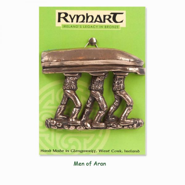 Men of Aran wall ornament, bronze piece made in Ireland by Rynhart