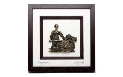 3D Molly Malone Framed Bronze, designed and made in Ireland by Rynhart