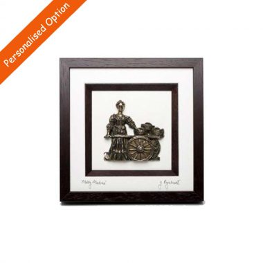 3D Molly Malone Framed Bronze, designed and made in Ireland by Rynhart