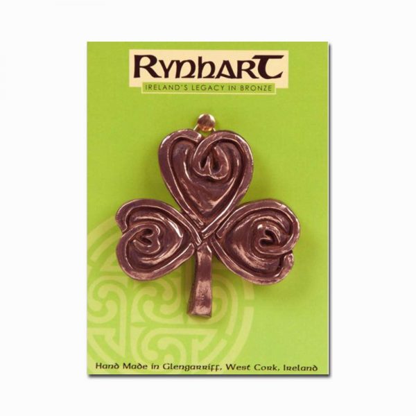 Shamrock Bronze Wall Ornament, made in Ireland by Rynhart Fine Art Bronze Gifts