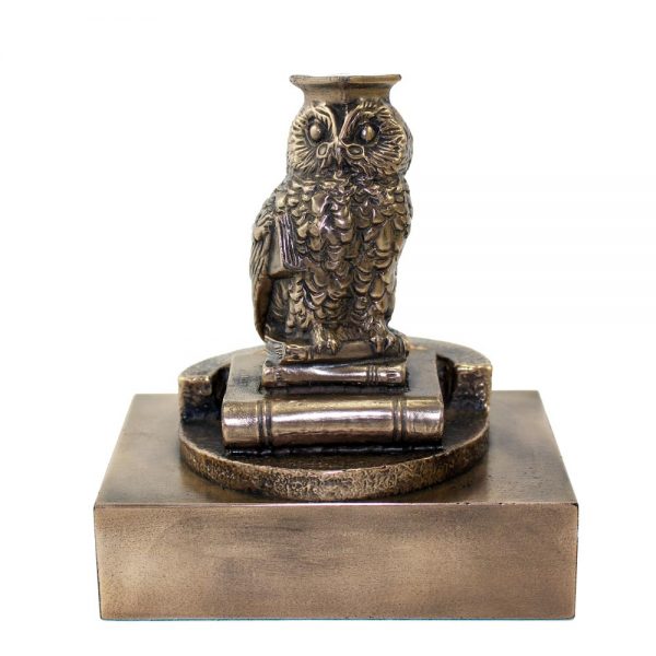 wise owl bronze statue graduation gifts made in Ireland