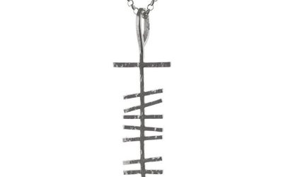 Ogham Silver Pendant for Men made in Ireland
