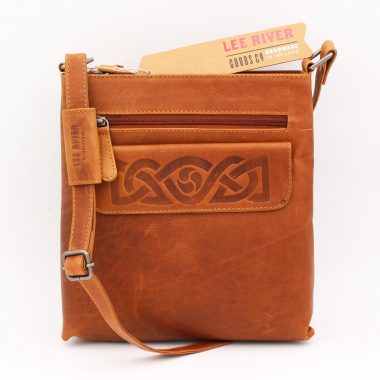 'Mary' Leather Handbag (tan) handmade in Co Cork by Lee River Leather
