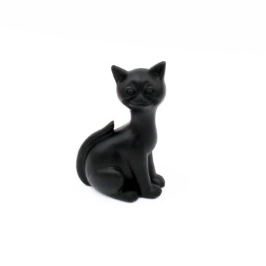 Lucky Black Bog Cat ornament, Irish turf gifts made in Ireland