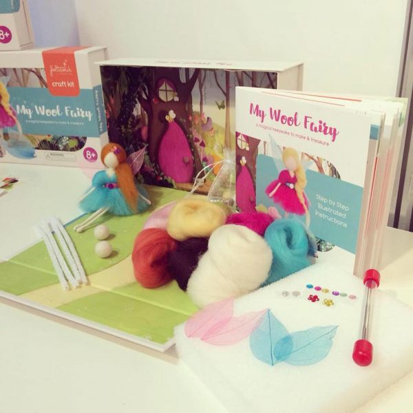 My Wool Fairy kit, makes 2 fairies, created in Ireland by Feltastik