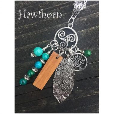 Celtic Birthwood Charm Necklace, design and made in Ireland