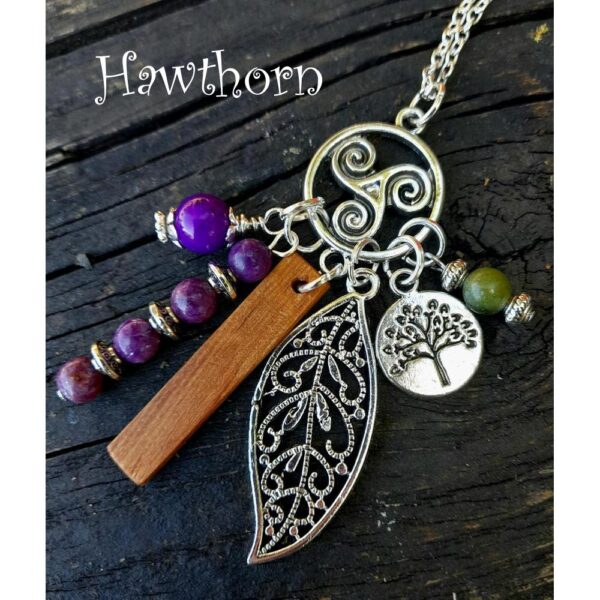 Celtic Birthwood Charm Necklace.