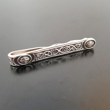 Ardagh Silver Tie Bar handmade in Ireland inspired by the Ardagh Chalice