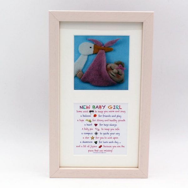 New Baby Girl twin prints, two mini prints, gifts for baby girls, made in Ireland