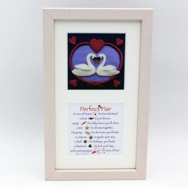 Perfect Pair twin prints frame, lovely image and matched with a lovely poem, made in Ireland