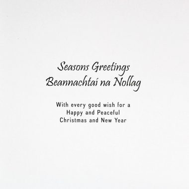 Nollaig Christmas card with Irish text