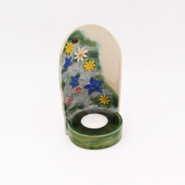 Burren Candle Holder, inspired by beautiful Burren, handmade pottery Ireland