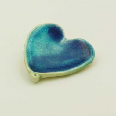 Ceramic Heart ornament, handmade in Ireland