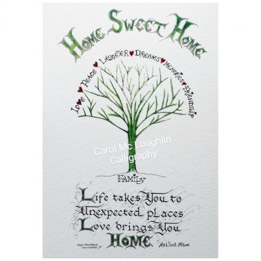 Home Sweet Home print, new home gifts made in Ireland