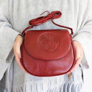 red leather handbag Ireland