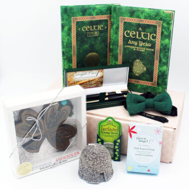 Gifts for men, variety of 8 gifts in this one of a kind gift box which won't be repeated. All gifts are made in Ireland