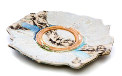 Ringfort Plate. Large plate to adorn your table or use as a wall hanging plate. Made in Ireland by Amanda Murphy