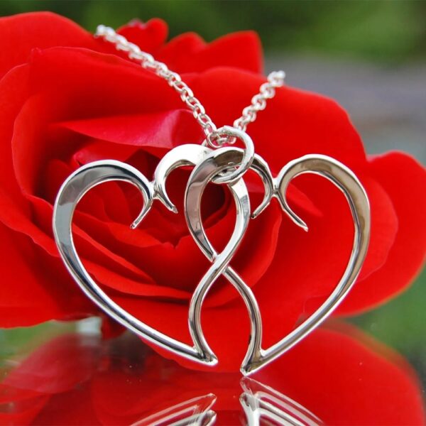 Love Heart Necklace handcrafted in Ireland by Kieran Cunningham, Wicklow