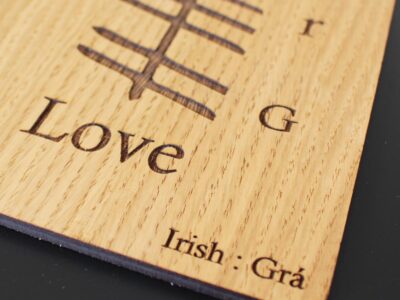 Ogham Alphabet at Totally Irish Gifts