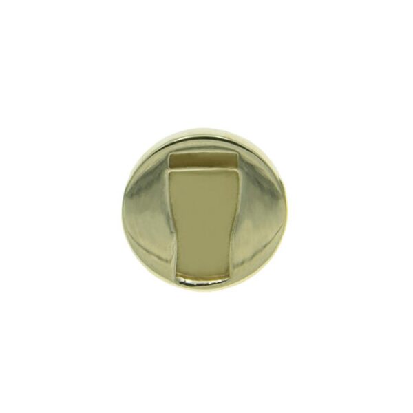 Pint Lapel Pin. Disc shaped, handcrafted from solid brass and engraved with the shape of a pint glass. Made in Ireland by Millett Wade, Co Westmeath.