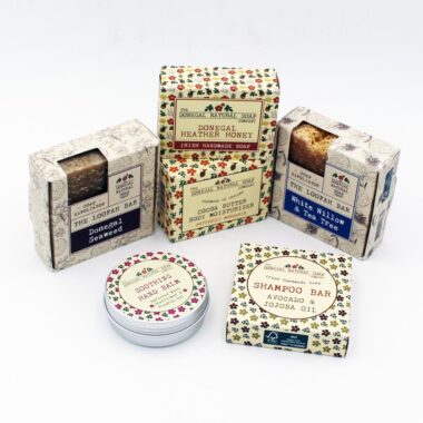 Donegal Natural Soap Gift Set for Her. 6 handmade natural products. Made in Ireland