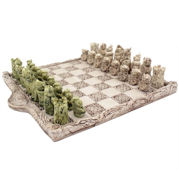 Teddy Celts Chess Set. A teddy bear chess set handmade in Ireland by O'Gowna Studios, Dublin